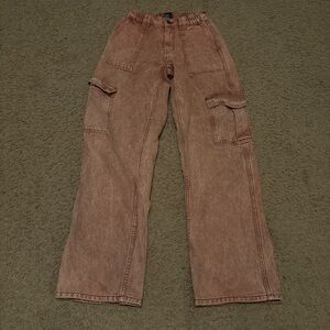pink urban outfitters cargo pants